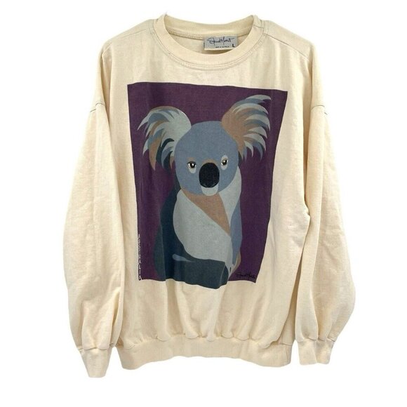 Stewart Merrett Tops - Vintage Stewart Merrett Australian Shirt Koala Long Sleeve Crew Neck Size Large